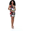 imageWomens Hawaiian Tropical Tank Fitted Dress Flowering Koi BlueGarden at Dawn