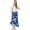 imageWomens Hawaiian Luau Wrap Ruffle Skirt in Hibiscus BlueHibiscus Blue