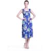 imageWomens Hawaiian Tank Elastic Luau Dress Hibiscus PatternsHibiscus Blue