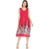 imageWomens Hawaiian Tank Elastic Luau Dress Rafelsia BorderRafelsia Border in Pink