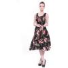 imageWomens Hawaiian Tank Elastic Luau Dress in Rafelsia Black