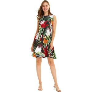 imageHawaii Hangover Womens Vintage Fit and Flare Dress in Various PatternsTropical Twilight