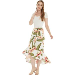 imageWomens Hawaiian Luau Wrap Ruffle Skirt in Rafelsia CreamRafelsia Cream