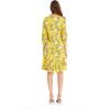 imageWomens Hawaiian 34 Sleeve Mermaid Ruffle Tunic Dress in Hibiscus BlueGarden Poppy Yellow