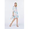 imageWomens Hawaiian 34 Sleeve Mermaid Ruffle Tunic Dress in Sandy BeachSandy Beach Cream