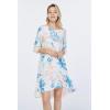 imageWomens Hawaiian 34 Sleeve Mermaid Ruffle Tunic Dress in Sandy BeachSandy Beach Cream