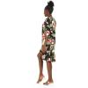imageWomens Hawaiian 34 Sleeve Mermaid Ruffle Tunic Dress in Sunset BlueBlack Rafelsia