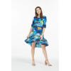 imageWomens Hawaiian 34 Sleeve Mermaid Ruffle Tunic Dress in Sunset BlueSunset Blue