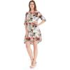 imageWomens Hawaiian 34 Sleeve Mermaid Ruffle Tunic Dress in Sunset BlueSunset Neon Pastel
