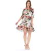 imageWomens Hawaiian 34 Sleeve Mermaid Ruffle Tunic Dress in Sunset BlueSunset Neon Pastel