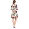 imageWomens Hawaiian 34 Sleeve Mermaid Ruffle Tunic Dress in Sunset BlueSunset Neon Pastel