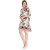 imageWomens Hawaiian 34 Sleeve Mermaid Ruffle Tunic Dress in Sunset BlueSunset Neon Pastel
