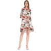 imageWomens Hawaiian 34 Sleeve Mermaid Ruffle Tunic Dress in Sunset BlueSunset Neon Pastel