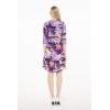 imageWomens Hawaiian 34 Sleeve Mermaid Ruffle Tunic Dress in Sunset BlueSunset Purple