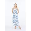 imageWomens Hawaiian Luau Floral Print Maxi Sweetheart DressDay Dream Bloom