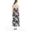 imageWomens Hawaiian Luau Floral Print Maxi Sweetheart DressMidnight Bloom