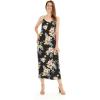 imageWomens Hawaiian Luau Hibiscus Blue Maxi Sweetheart DressHibiscus Black