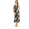 imageWomens Hawaiian Luau Hibiscus Blue Maxi Sweetheart DressHibiscus Black