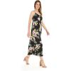 imageWomens Hawaiian Luau Hibiscus Blue Maxi Sweetheart DressHibiscus Black