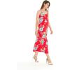 imageWomens Hawaiian Luau Hibiscus Blue Maxi Sweetheart DressHibiscus Red
