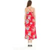 imageWomens Hawaiian Luau Hibiscus Blue Maxi Sweetheart DressHibiscus Red