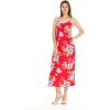 imageWomens Hawaiian Luau Hibiscus Blue Maxi Sweetheart DressHibiscus Red