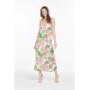 imageWomens Hawaiian Luau Hibiscus Blue Maxi Sweetheart DressLotus and Orchid