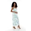 imageWomens Hawaiian Luau Pineapple Garden Navy Maxi Sweetheart DressOrchid Breeze White