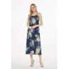 imageWomens Hawaiian Luau Pineapple Garden Navy Maxi Sweetheart DressPineapple Garden Navy