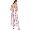 imageWomens Hawaiian Luau Pink Hibiscus Vine Maxi Sweetheart DressPink Hibiscus Vine