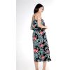 imageWomens Hawaiian Maxi Ruffle Luau Dress Blooming Lily