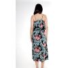imageWomens Hawaiian Maxi Ruffle Luau Dress Blooming Lily