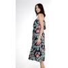 imageWomens Hawaiian Maxi Ruffle Luau Dress Blooming Lily