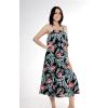 imageWomens Hawaiian Maxi Ruffle Luau Dress Blooming Lily