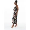 imageWomens Hawaiian Maxi Ruffle Luau Dress Hibiscus FloralHibiscus Black
