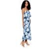 imageWomens Hawaiian Maxi Ruffle Luau Dress Pacific PalmPacific Palm Navy