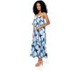 imageWomens Hawaiian Maxi Ruffle Luau Dress Pacific PalmPacific Palm Navy