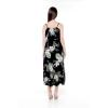 imageWomens Hawaiian Maxi Ruffle Luau Dress Pineapple GardenPineapple Garden Black