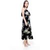 imageWomens Hawaiian Maxi Ruffle Luau Dress Pineapple GardenPineapple Garden Black