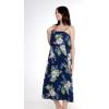 imageWomens Hawaiian Maxi Ruffle Luau Dress Pineapple GardenPineapple Garden Navy