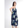 imageWomens Hawaiian Maxi Ruffle Luau Dress Pineapple GardenPineapple Garden Navy