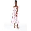 imageWomens Hawaiian Maxi Ruffle Luau Dress Pink Hibiscus VinePink Hibiscus Vine