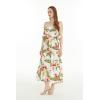 imageWomens Hawaiian Maxi Ruffle Luau Dress RafelsiaRafelsia Cream