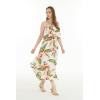 imageWomens Hawaiian Maxi Ruffle Luau Dress RafelsiaRafelsia Cream