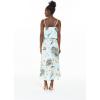 imageWomens Hawaiian Maxi Ruffle Luau Dress Wispy CereusWispy Cereus Light Blue