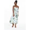 imageWomens Hawaiian Maxi Ruffle Luau Dress Wispy CereusWispy Cereus Light Blue