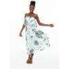 imageWomens Hawaiian Maxi Ruffle Luau Dress Wispy CereusWispy Cereus Light Blue