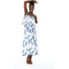 imageWomens Hawaiian Maxi Ruffle Luau Dress in BloomDay Dream Bloom
