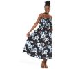 imageWomens Hawaiian Maxi Ruffle Luau Dress in BloomMidnight Bloom