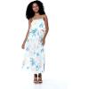 imageWomens Hawaiian Maxi Ruffle Luau Dress in BloomSandy Beach White